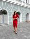Жіноча сукня з рукавом червоного кольору р.XS 385634 385634 фото 3