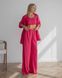 Женские пижамные штаны в рубчик цвет розовый р.L 443806 443806 фото 1