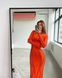 Жіноча приталена сукня міді колір помаранч р.42/44 448187 448187 фото 2