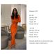 Жіноча приталена сукня міді колір помаранч р.42/44 448187 448187 фото 5