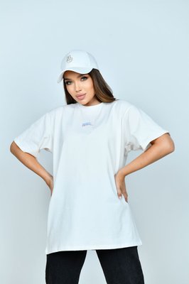 Жіноча футболка колір білий р.42/48 442086 442086 фото