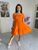 Женское платье свободного кроя цвет оранж р.50/52 437707 437707 фото