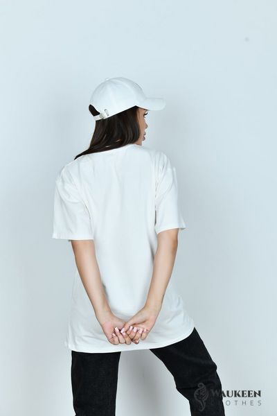 Жіноча футболка колір білий р.42/48 442086 442086 фото