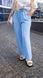 Жіночі штани із креп-жатки колір блакитний р.56/58 456175 456175 фото 1