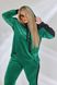 Жіночий костюм велюровий колір зелений р.50/52 451607 451607 фото 3
