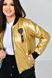 Жіноча куртка колір золотий р.48/50 453427 453427 фото 7