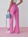 Жіночі штани палаццо колір рожевий р.M 437981 437978 фото 2
