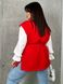 Жіночий костюм двійка жилетка та блуза колір червоний р.48/50 454104 454104 фото 6