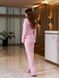 Жіночий брючний костюм асиметрія рожевого кольору на підкладці р.40 372781 372781 фото 4