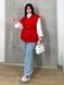 Жіночий костюм двійка жилетка та блуза колір червоний р.48/50 454104 454104 фото 5
