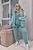 Жіночий костюм трійка з жилеткою колір бірюзовий р.50/52 451885 451885 фото
