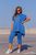 Жіночий костюм лосини та туніка колір джинс 431714 431714 фото