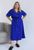 Женское платье-халат свободного кроя цвет электрик р.46/48 452172 452172 фото