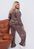 Жіночий спортивний костюм із велюру колір мокко р.42/44 443234 443234 фото