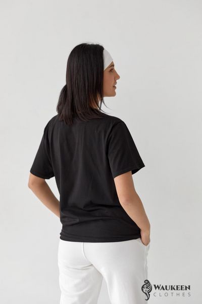 Жіноча базова футболка чорного кольору 408440 408440 фото