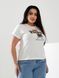 Женская футболка HIP-HOP цвет молочный р.52/54 433166 433167 фото 3