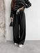 Жіночі брюки з декоративним шнурком колір чорний р.42 451517 451517 фото 1