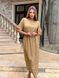 Жіноча сукня із шовкового софту колір бежевий р.42/44 455568 455568 фото 3