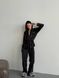 Женская пижама двойка плюш велюр цвет черный р.42/44 452516 452516 фото 1