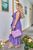 Жіноча сукня міді на запах колір бузок р.48/50 431844 431844 фото