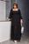 Жіноча максі сукня колір чорний р.48/50 453719 453720 фото
