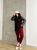 Женский костюм тройка с лосинами цвет бордовый р.50/52 452544 452544 фото