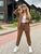 Жіночий прогулянковий костюм з сорочкою колір мокко р.48/50 440383 440384 фото