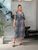 Женское длинное платье софт цвет серый леопард р.48/50 455977 455977 фото