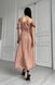 Жіноча літня сукня міді колір бежевий р.42 437180 437180 фото 4