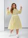 Жіноча вільна сукня із софту колір жовтий р.42/46 450386 450386 фото 5
