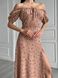 Жіноча літня сукня міді колір бежевий р.42 437180 437180 фото 8