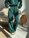 Жіночий костюм з брюками палаццо колір зелений р.42/44 454394 454394 фото 4
