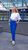 Жіночі льняні штани колір електрик р.48/50 455575 455575 фото