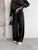 Женские брюки с декоративным шнурком цвет черный р.46 451522 451522 фото