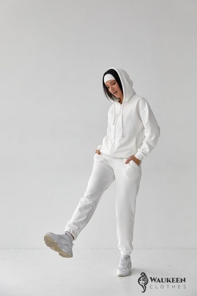 Жіночий спортивний костюм колір білий р.XL 408321 408321 фото