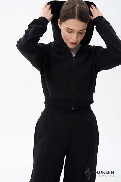 Жіночий костюм двійка колір чорний р.L 454286 454286 фото