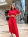 Жіноча сукня із шовкового софту колір червоний р.42/44 455564 455564 фото 3