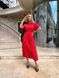 Жіноча сукня із шовкового софту колір червоний р.42/44 455564 455564 фото 1