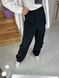 Женские брюки карго цвет черный р.42/44 444328 444328 фото 4