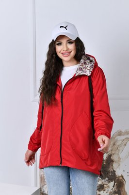 Жіноча куртка колір червоний р.52/54 421243 421244 фото