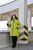 Жіноча куртка-пальто із плащової тканини колір лайм р.48/50 448370 448370 фото