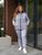 Жіночий спортивний костюм трійка на флісі світло сірого кольору р.48/50 444196 444196 фото