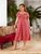 Жіноча вільна сукня із софту колір червоний р.50/52 450573 450573 фото