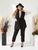 Жіночий костюм двійка колір чорний р. 48/50 442870 442870 фото