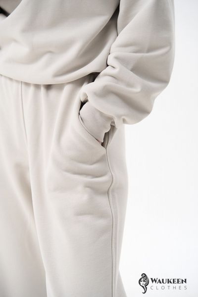 Жіночий костюм худі та джогери колір бетон р.L 454087 454087 фото
