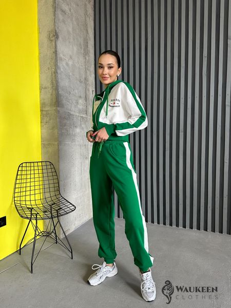 Жіночий спортивний костюм колір зелений р.42/44 450758 450758 фото