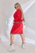 Жіночий костюм двійка зі спідницею колір червоний р.46/48 451014 451014 фото 2
