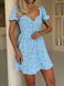 Жіноча сукня міні з мусліну колір блакитний р.42 459484 459484 фото 5