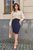 Женская классическая прямая юбка с разрезом цвет индиго р.48/50 441895 441895 фото