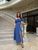 Жіночий костюм зі спідницею та топом колір синій р.42/46 454057 454057 фото